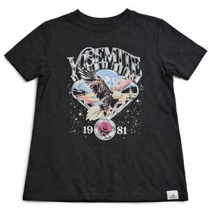 Kid Dangerous Yosemite Eagle Rose Graphic T Shirt Kids Large L 12 14 Black